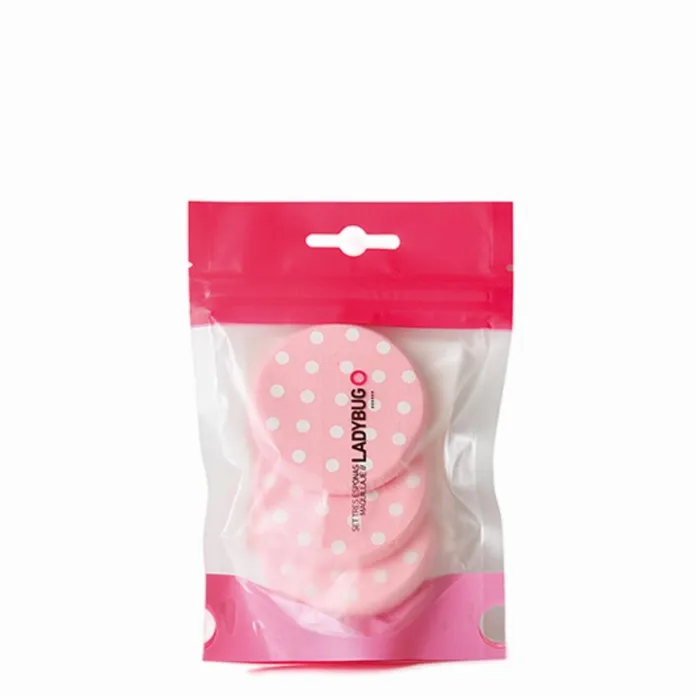 Bifull Ladybug Set 3 Esponjas Maquillaje 6cm