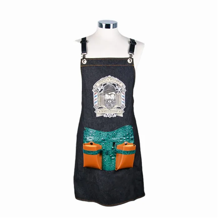 ZZ Men Vermont Delantal Barberia Denim 3D