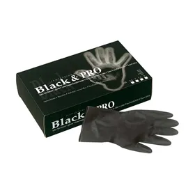 Sibel Black & Pro Guantes Latex Negro 20uds
