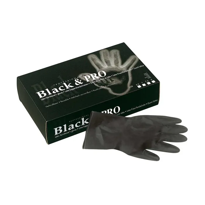 Sibel Black & Pro Guantes Latex Negro 20uds