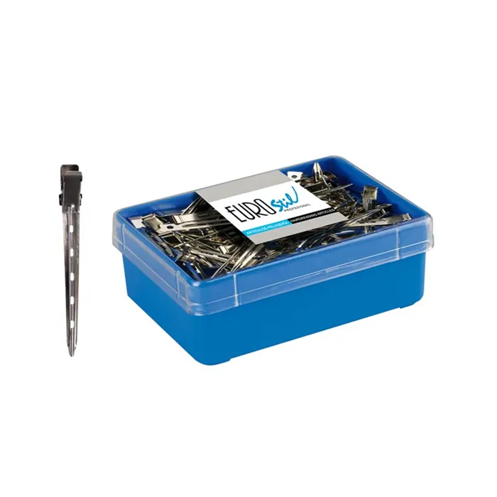 Eurostil Pinza Curvada Metalica 9cm 60uds