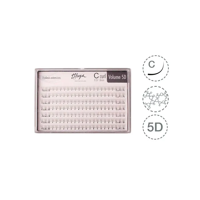 Thuya Extensiones de Pestañas 5D 0.07 C-Curl