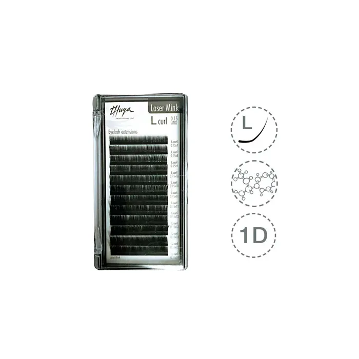 Thuya Extensiones de Pestañas L-Curl Mix Laser Mink