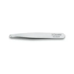 3 Claveles Pinza Depilar Estrecha Inox 10cm