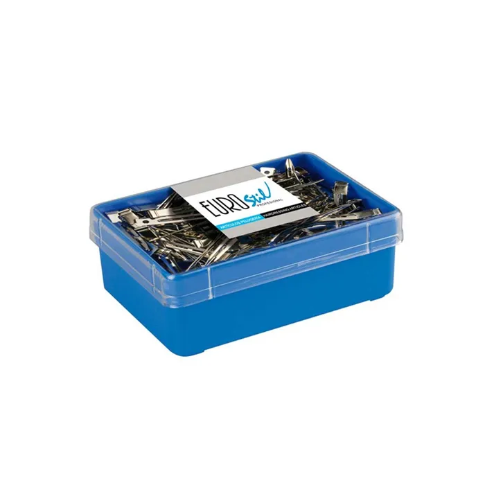 Eurostil Pinza Curvada Metalica 9cm 60uds