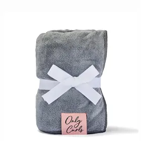 Only Curls Microfibre Hair Towel Grey