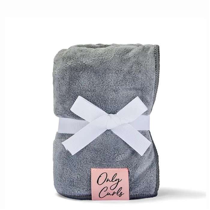 Only Curls Microfibre Hair Towel Grey