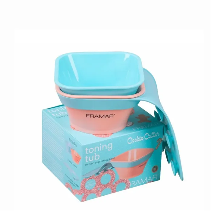 Framar Toning Tub Bol Tinte Con Ventosas 2uds