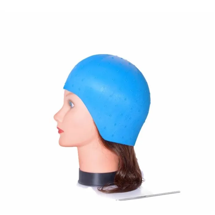 Bifull Gorro Mechas Silicona Azul
