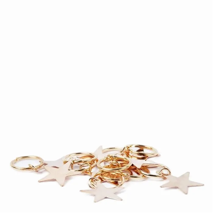 Bifull Anillas Decorativas Cabello 10uds