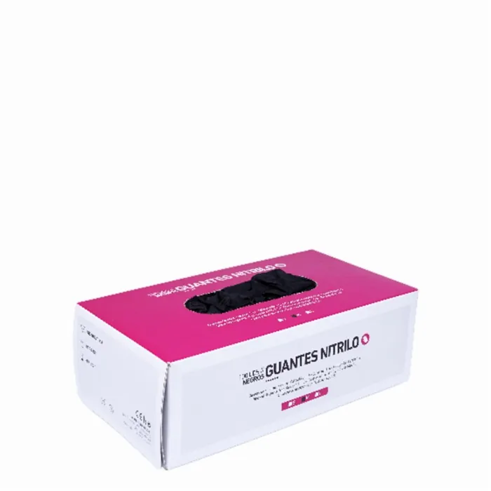 Bifull Guantes Nitrilo Negro 5gr 100uds Talla L